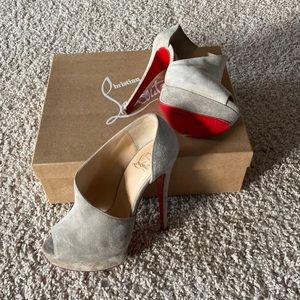 Velour Christian Louboutin heels